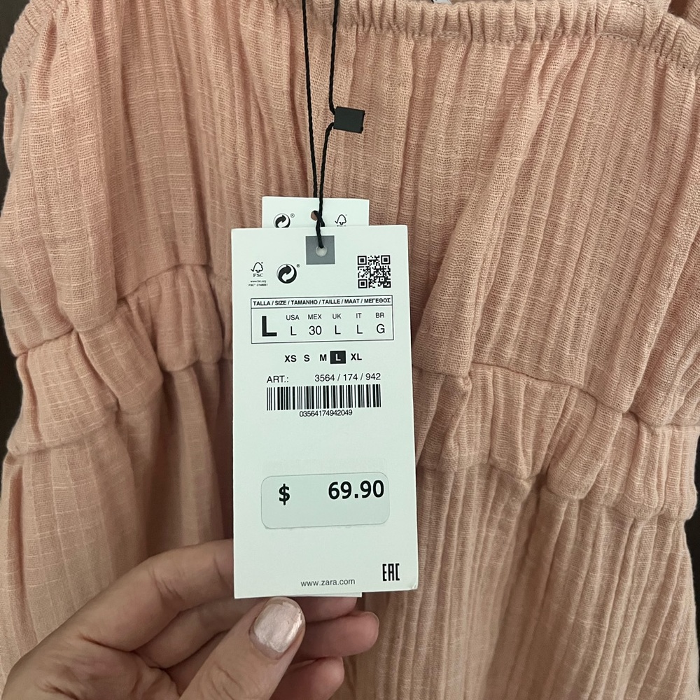 Zara Summer Romper Size Large - Picture 3 of 3
